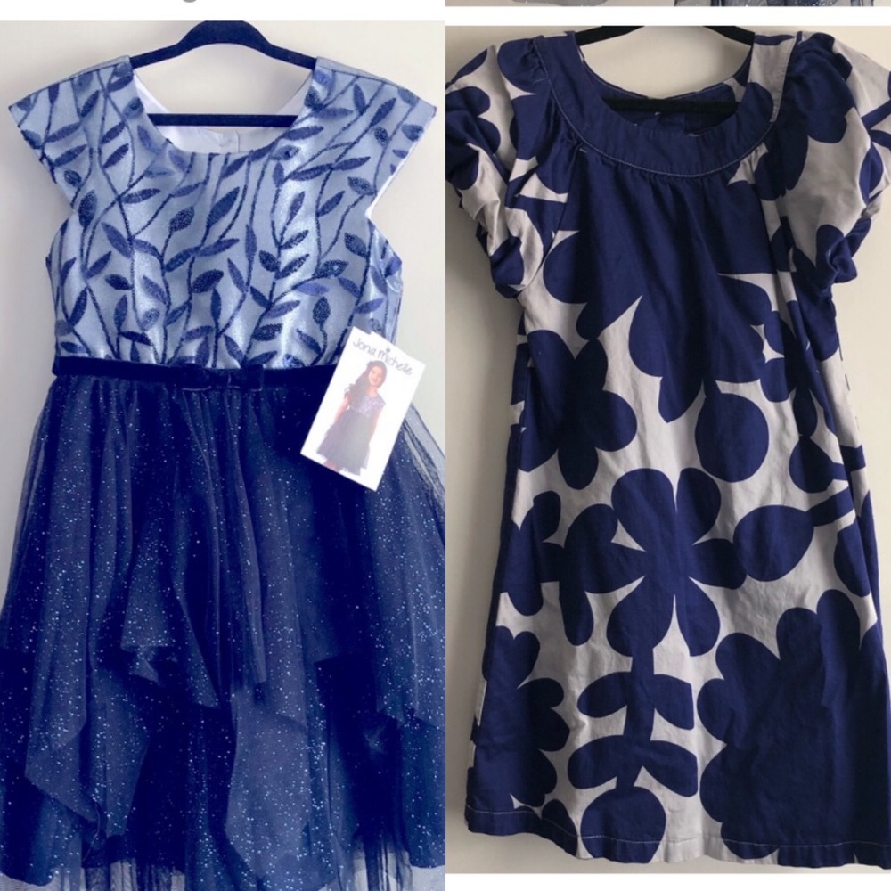 SOLD TWO Dresses: Girls Size 6 Blue Dresses Bundle